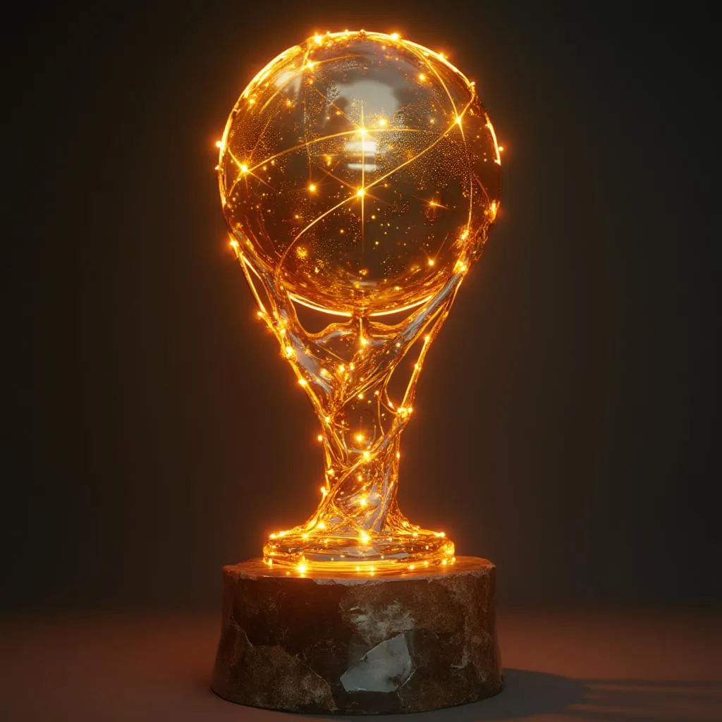 Trofeo futurista de innovación